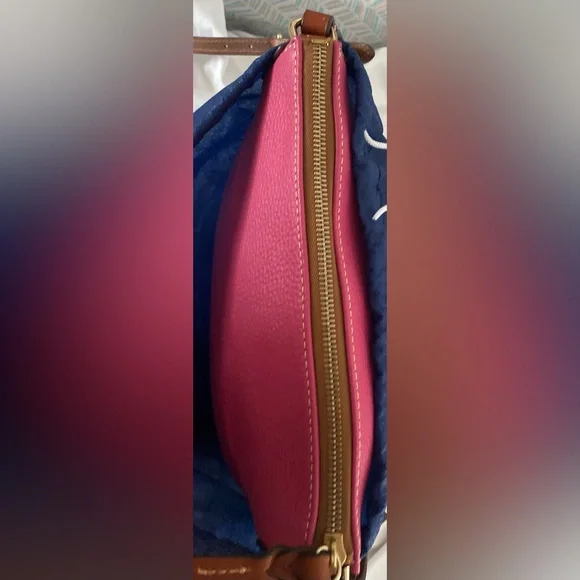 DOONEY AND BURKE …Hot Pink Leather Crossbody Bag - Picture 14 of 15